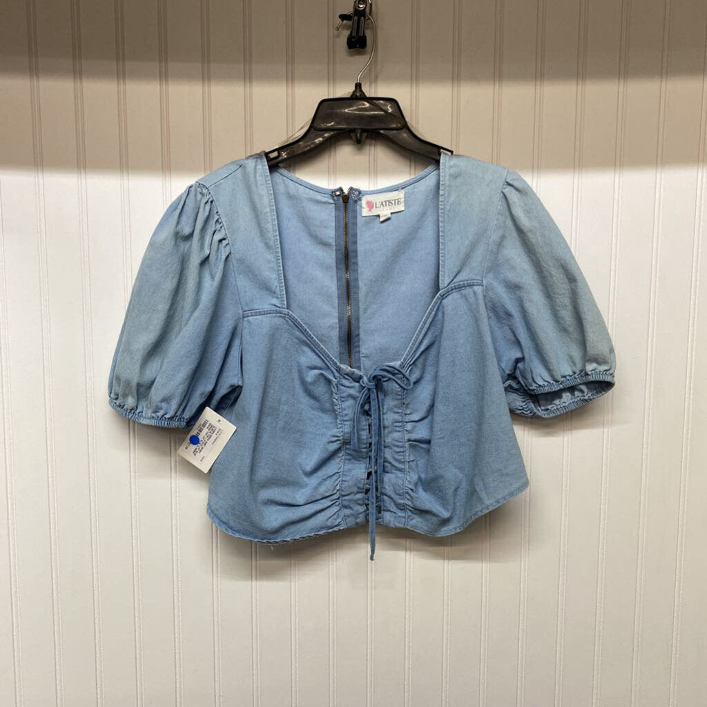 LGT BLUE DRESS TOP