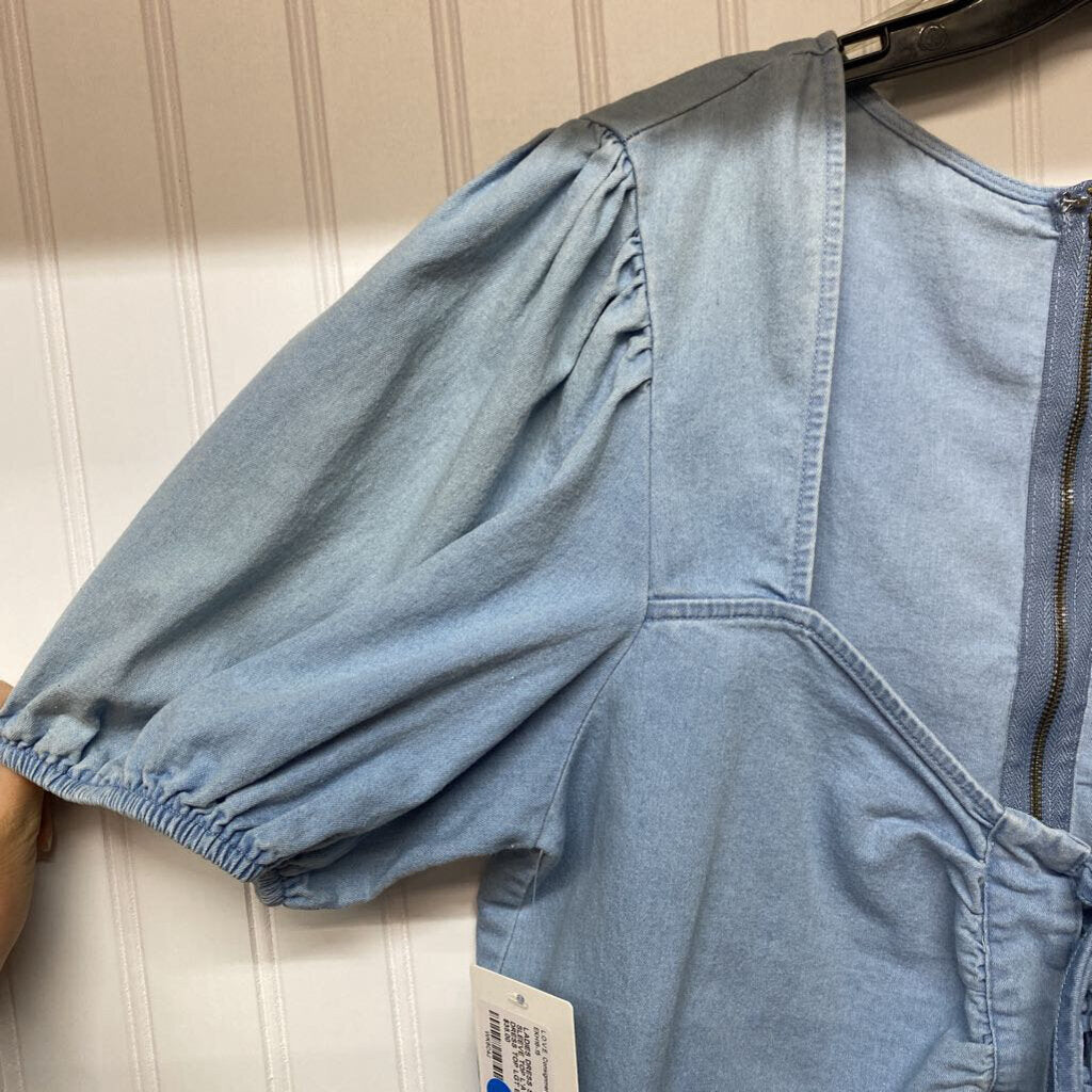 LGT BLUE DRESS TOP
