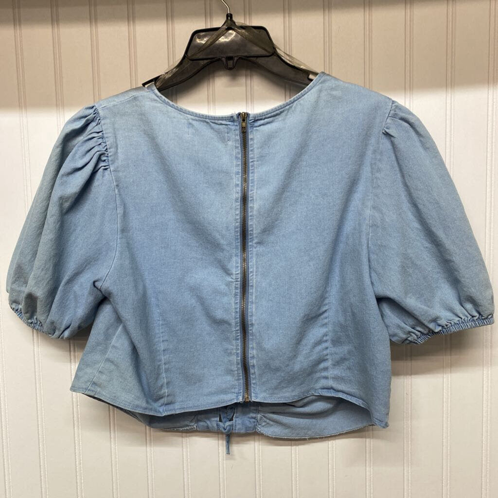 LGT BLUE DRESS TOP