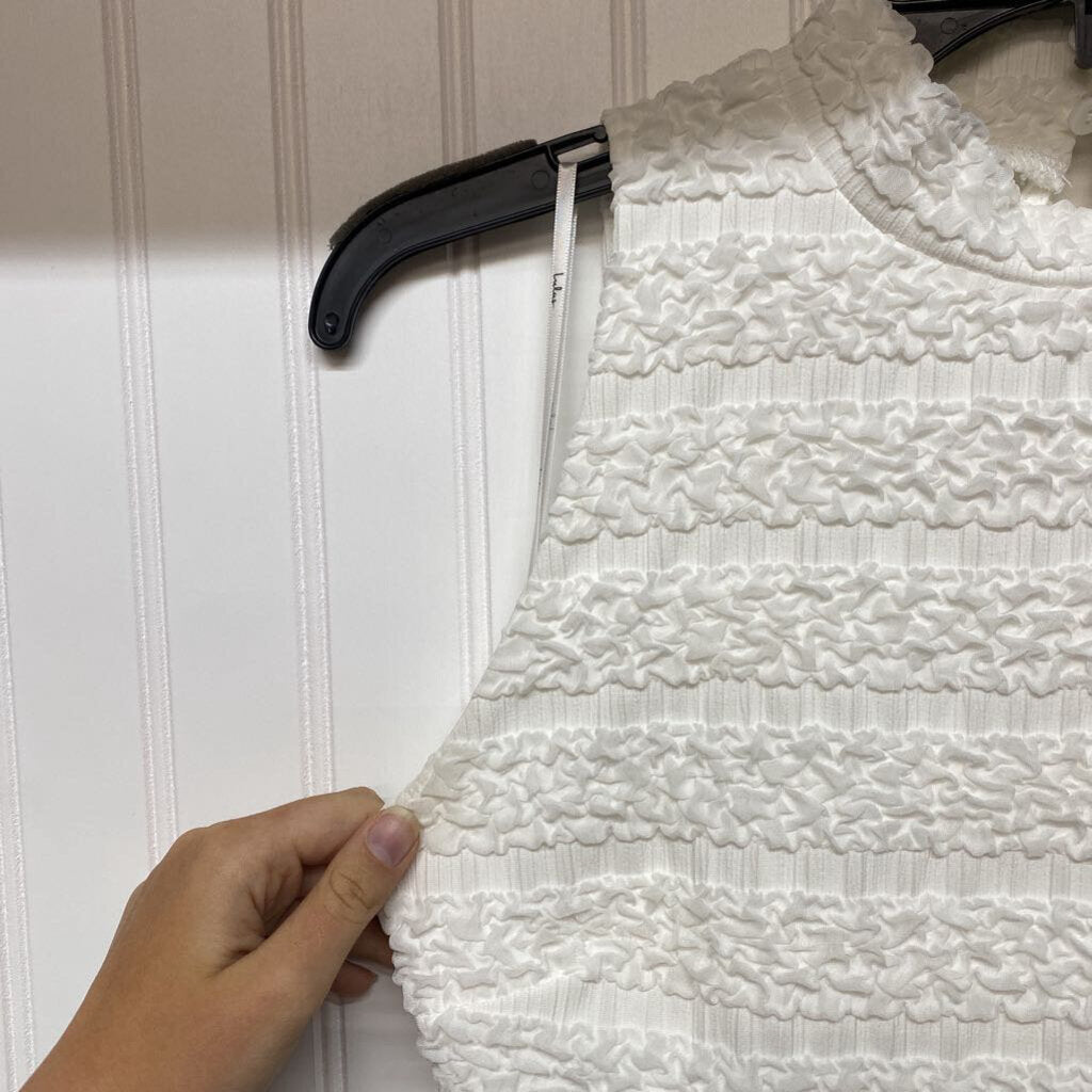 WHITE RUFFLE DRESS