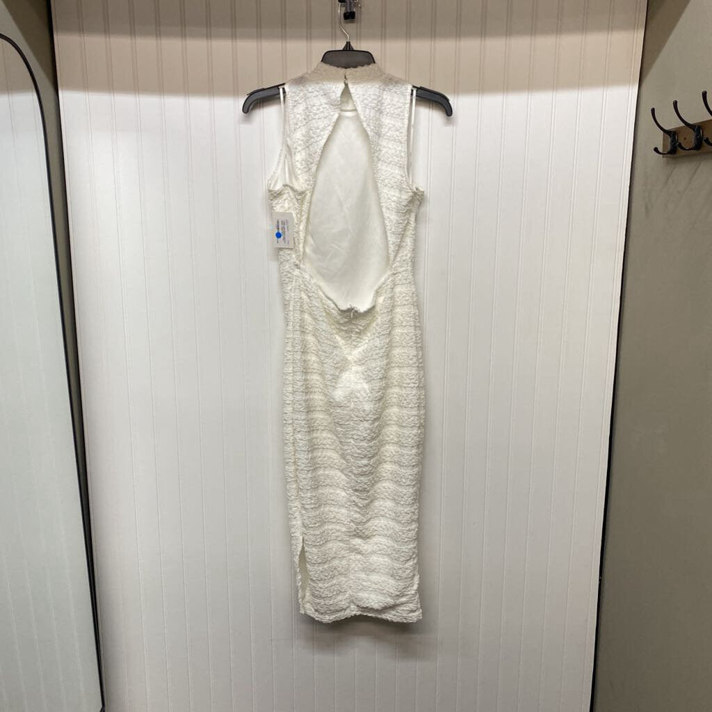WHITE RUFFLE DRESS