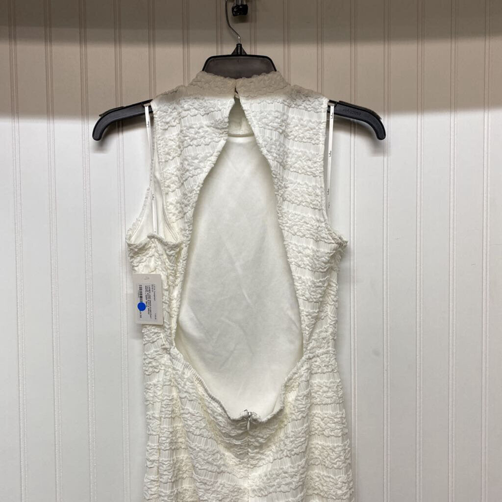 WHITE RUFFLE DRESS