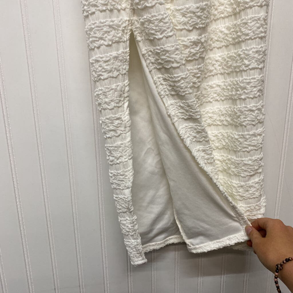 WHITE RUFFLE DRESS