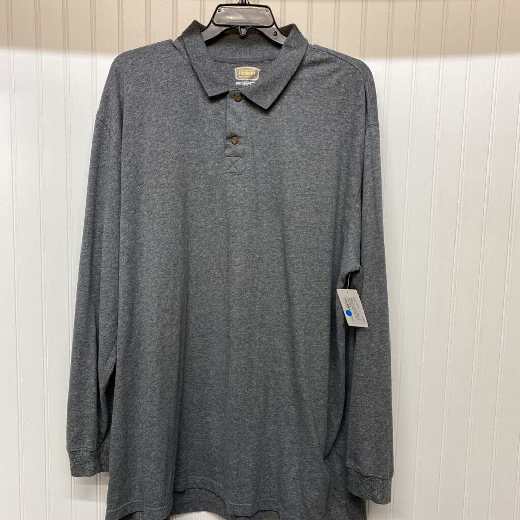 LONG SLEEVE BIG & TALL POLO SHIRT