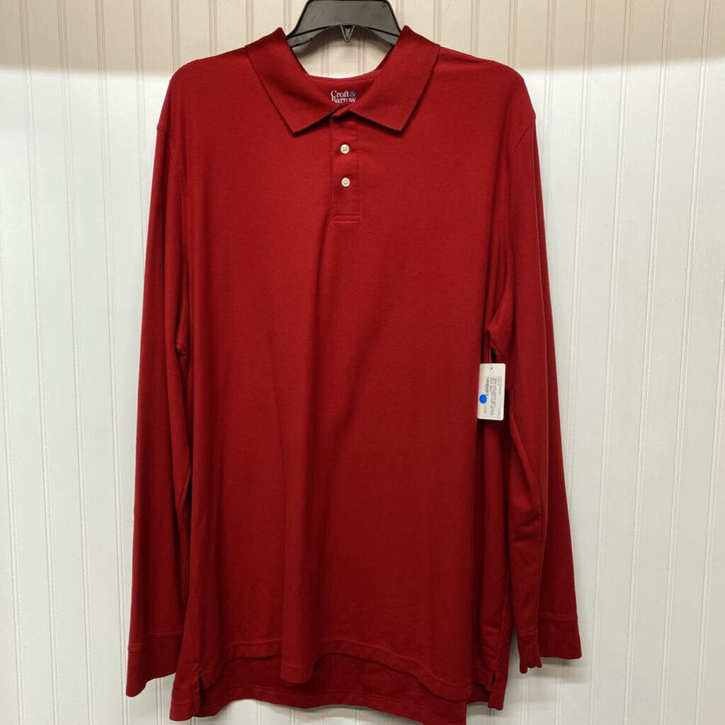 LONG SLEEVE BIG & TALL POLO SHIRT