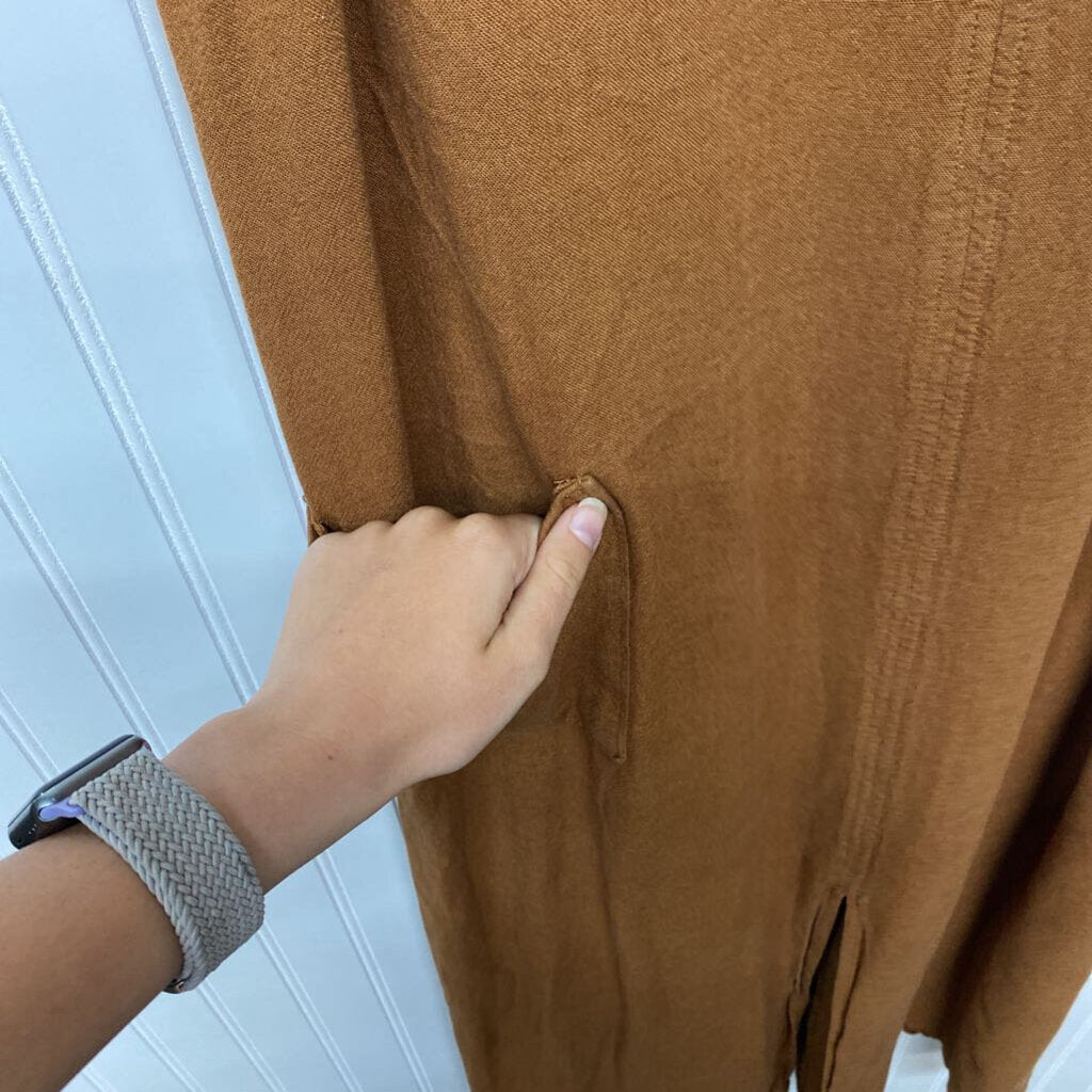 LONG BROWN DRESS