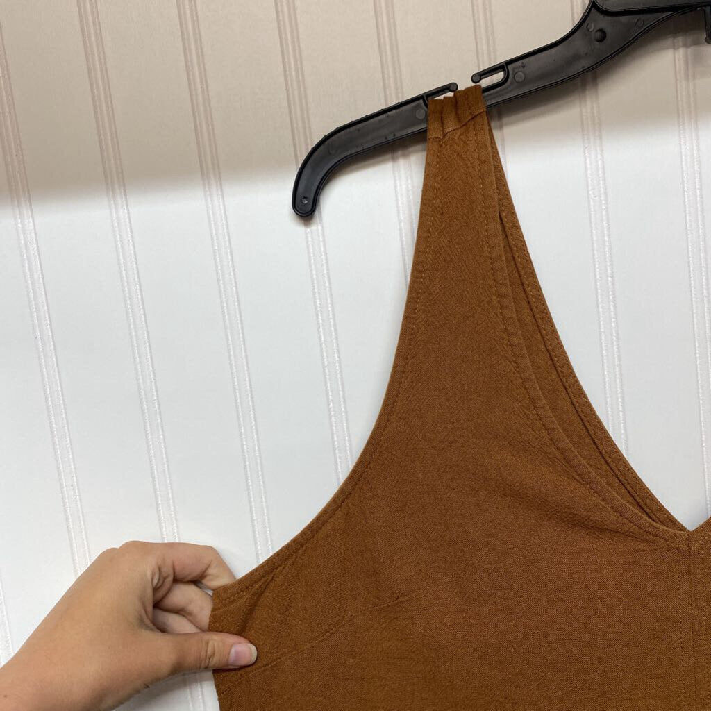 LONG BROWN DRESS