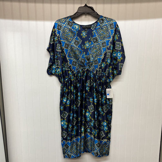 BLUE PATTERNED DRESS