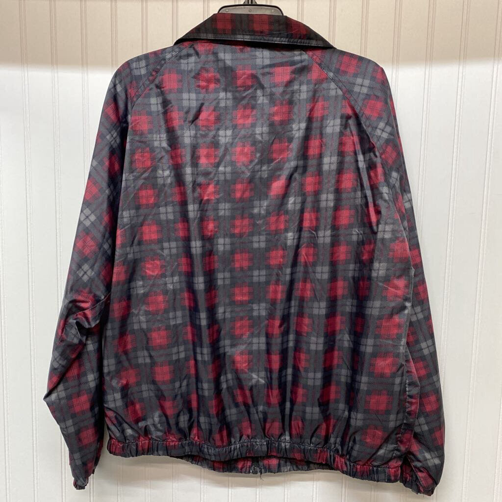 LADIES PLAID WINDBREAKER
