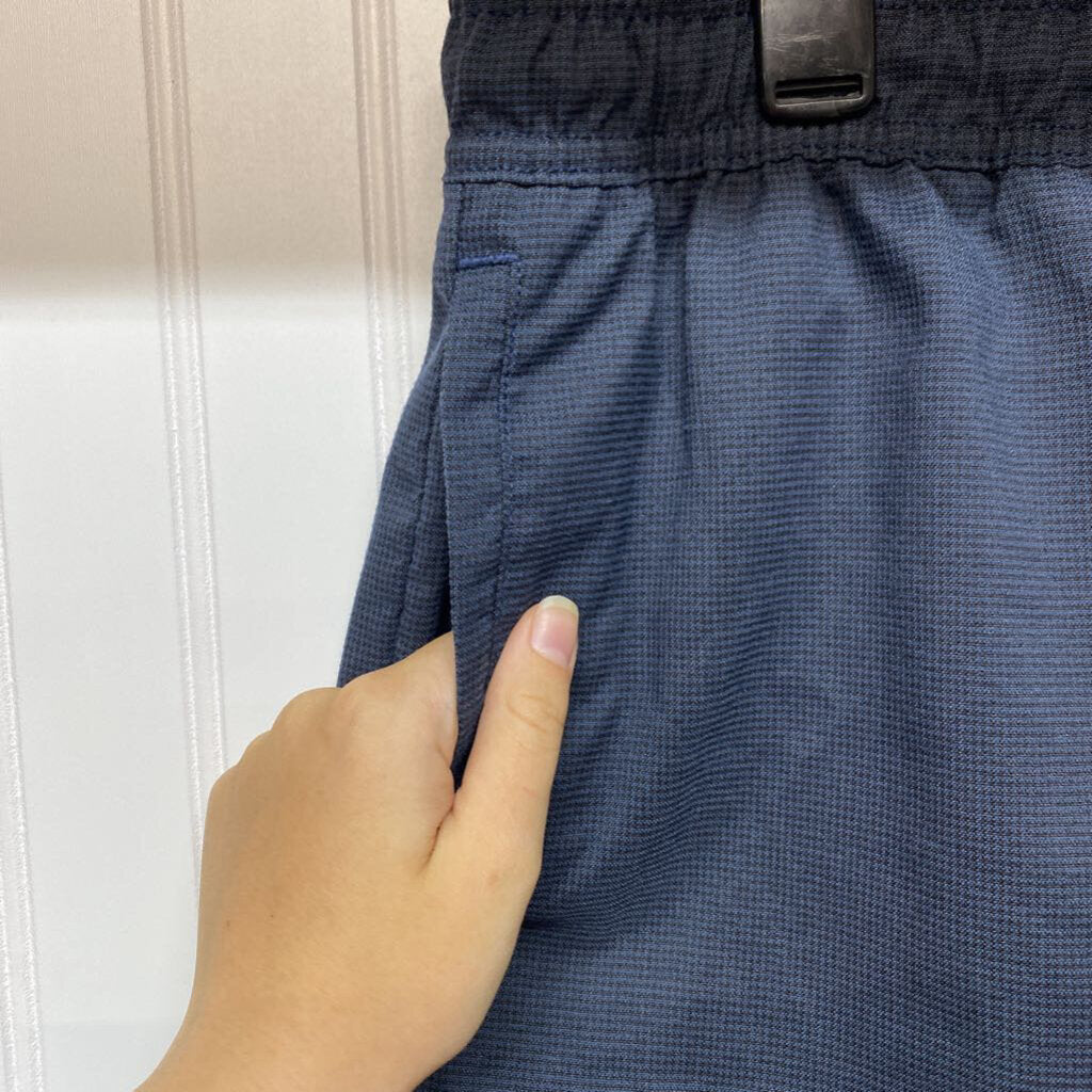 NAVY COTTON SHORTS