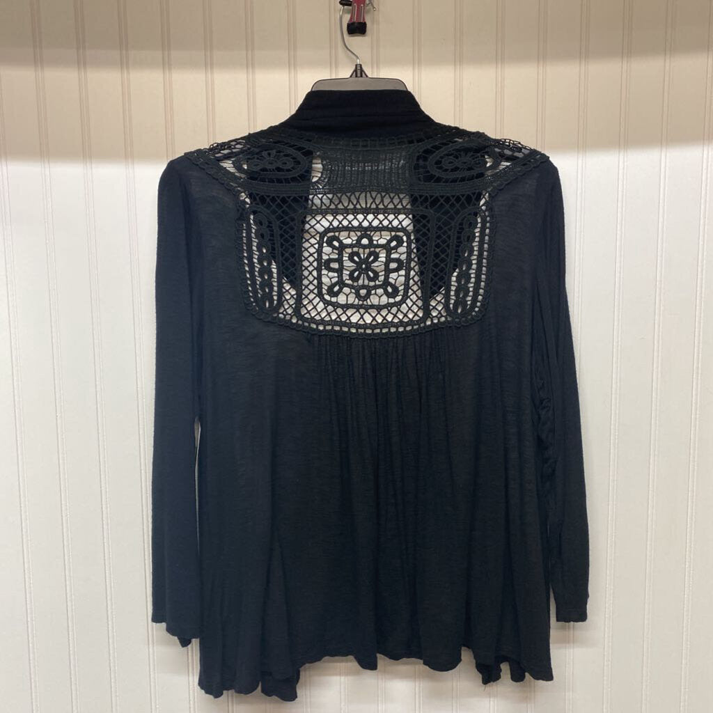 3/4 SLEEVE CARDIGAN TOP WITH BUILT IN TANK