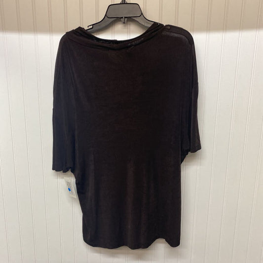 MOCK NECK RIBBED SHORT SLEEVE TOP