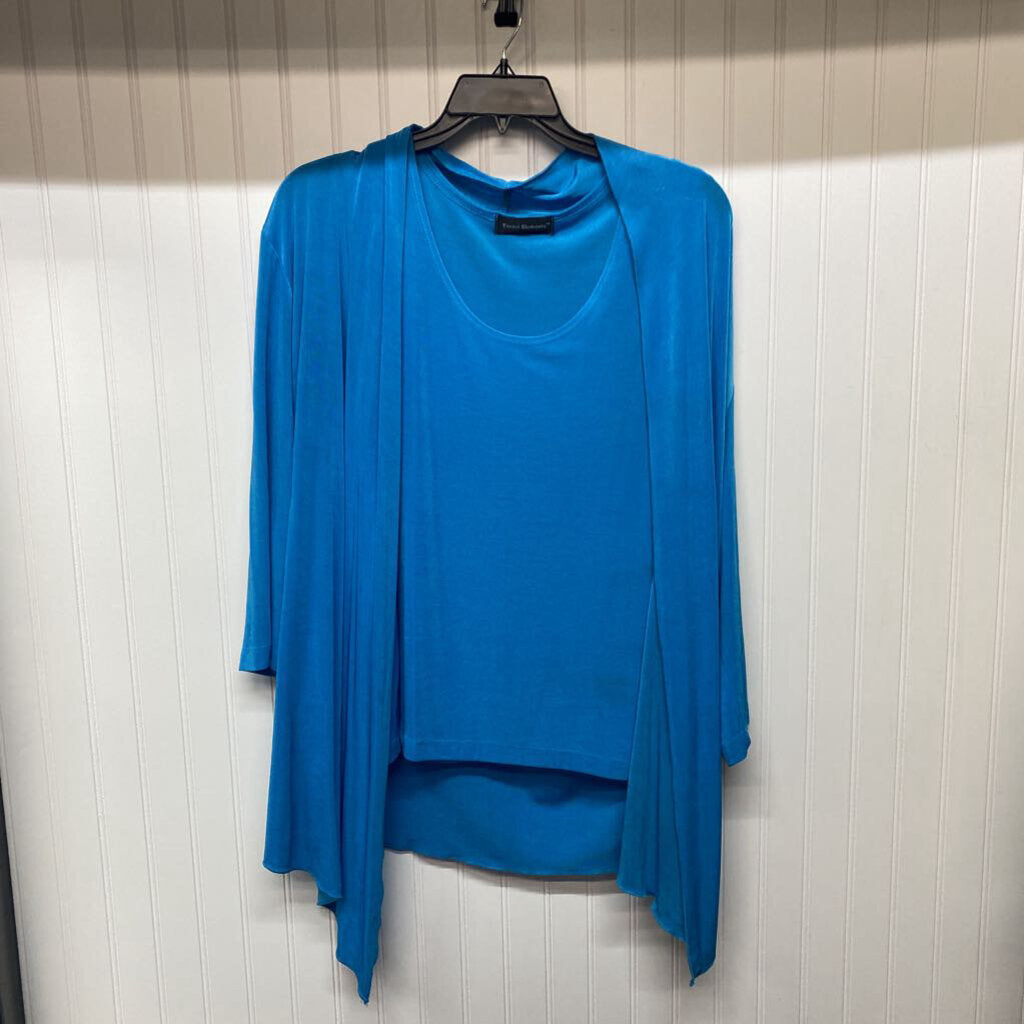LONG SLEEVE CARDIGAN WITH MATCHING TANK TOP