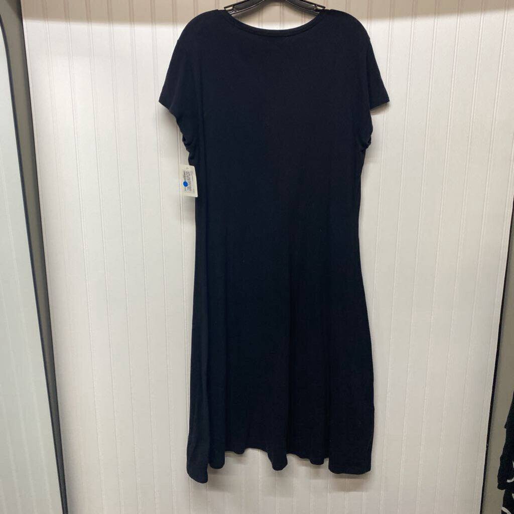 SHORT SLEEVE COLLARED BUTTON UP LONG DRESS