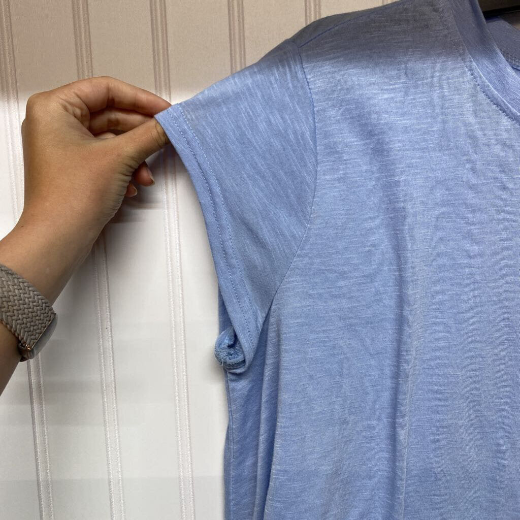 LGT BLUE CROP TOP