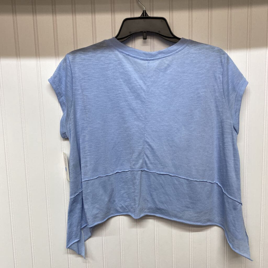 LGT BLUE CROP TOP