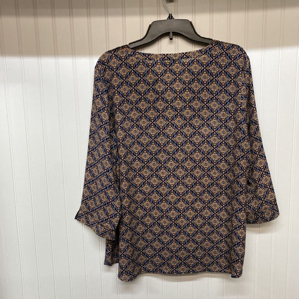 PRINTED LONG SLEEVE TOP
