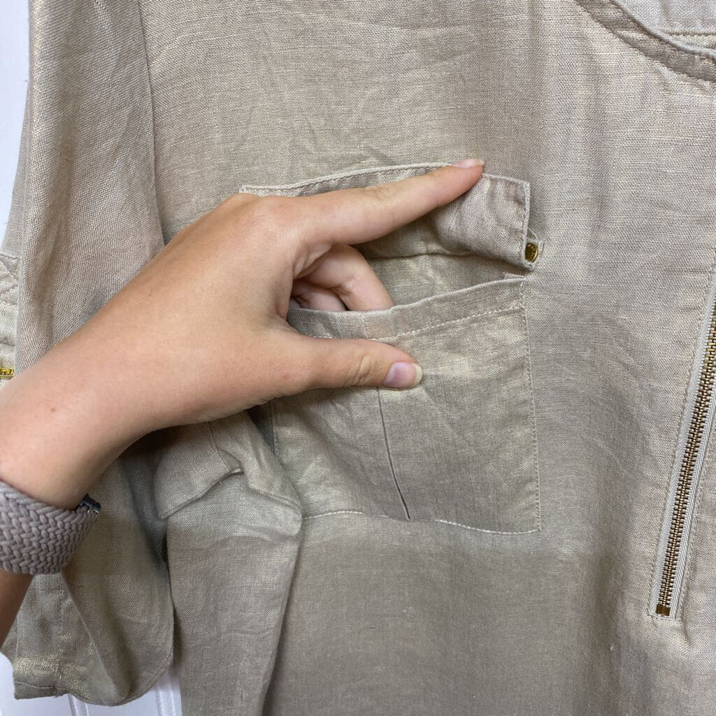 TAN DRESS SHIRT