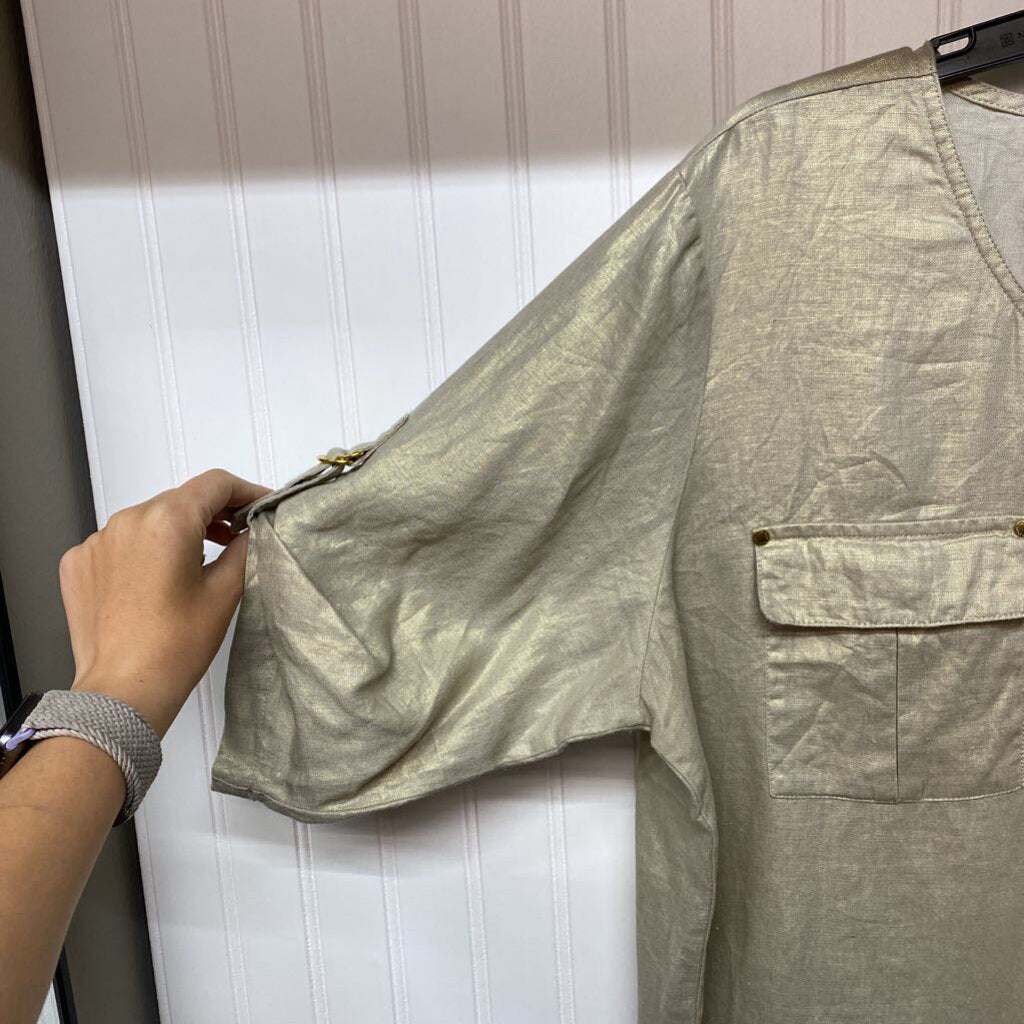 TAN DRESS SHIRT