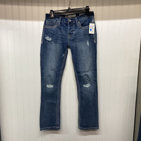 AIDEN STRAIGHT LEG DISTRESSED DENIM JEANS