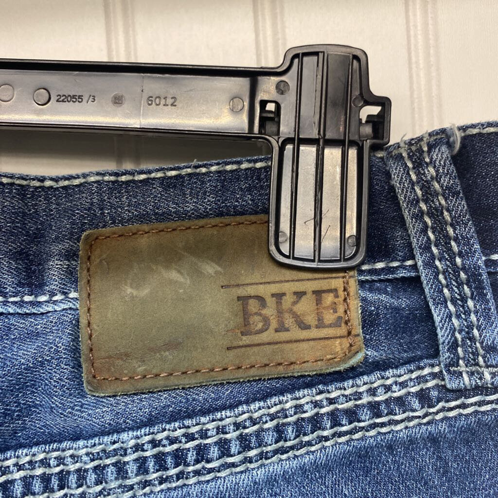 AIDEN STRAIGHT LEG DISTRESSED DENIM JEANS