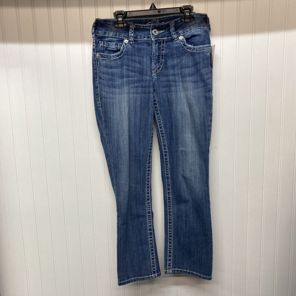 SUKI DENIM CAPRIS
