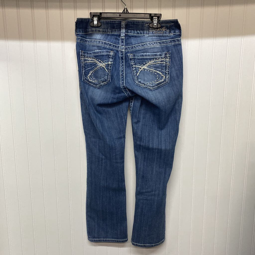 SUKI DENIM CAPRIS
