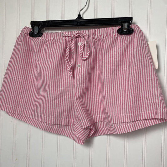STRIPED LINEN SHORTS