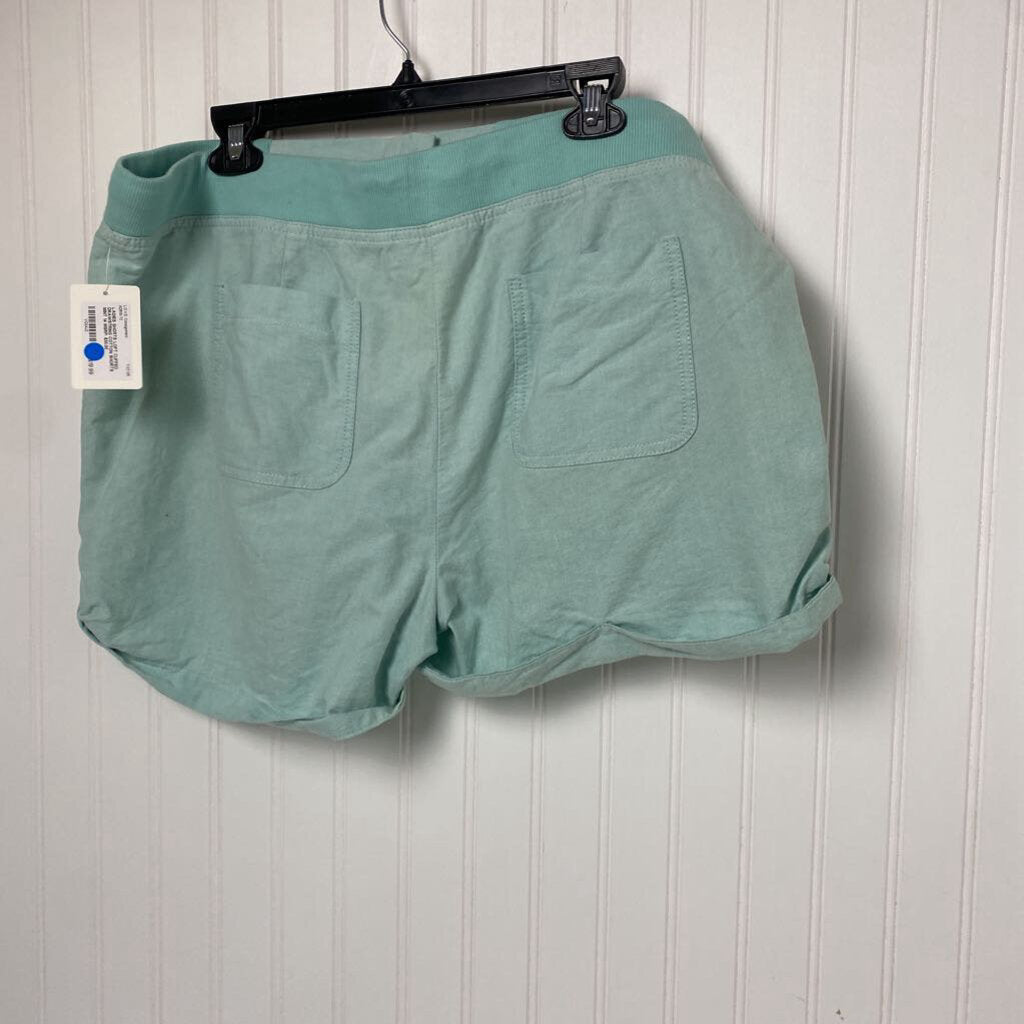 CUFFED DRAWSTRING COTTON SHORTS