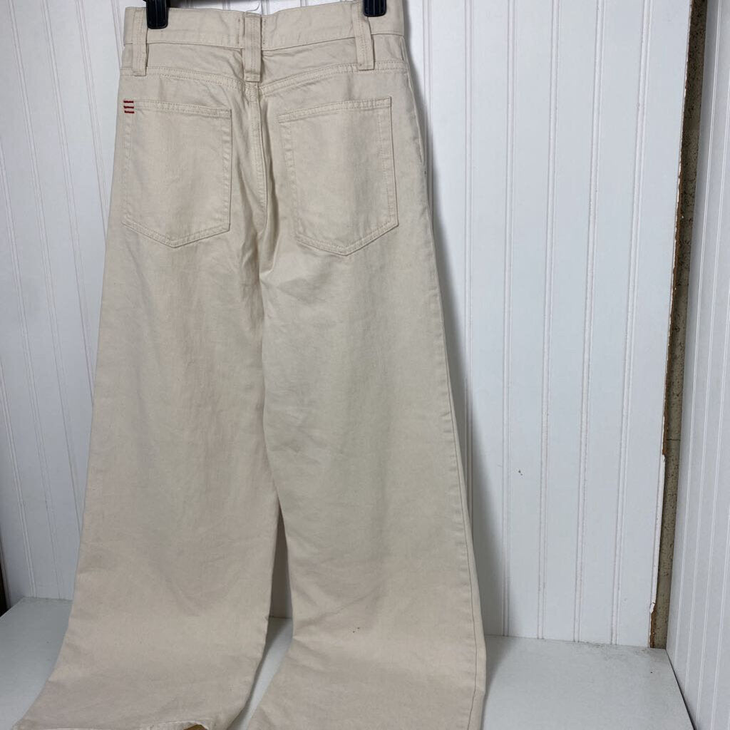 HIGH WAISTED WIDE LEG DENIM JEANS