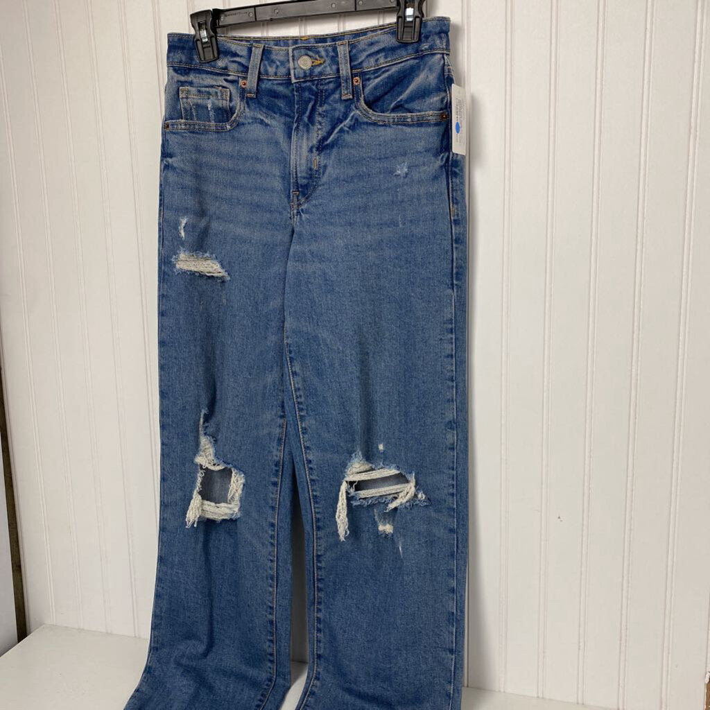HIGH-RISE O.G. LOOSE DISTRESSED DENIM JEANS