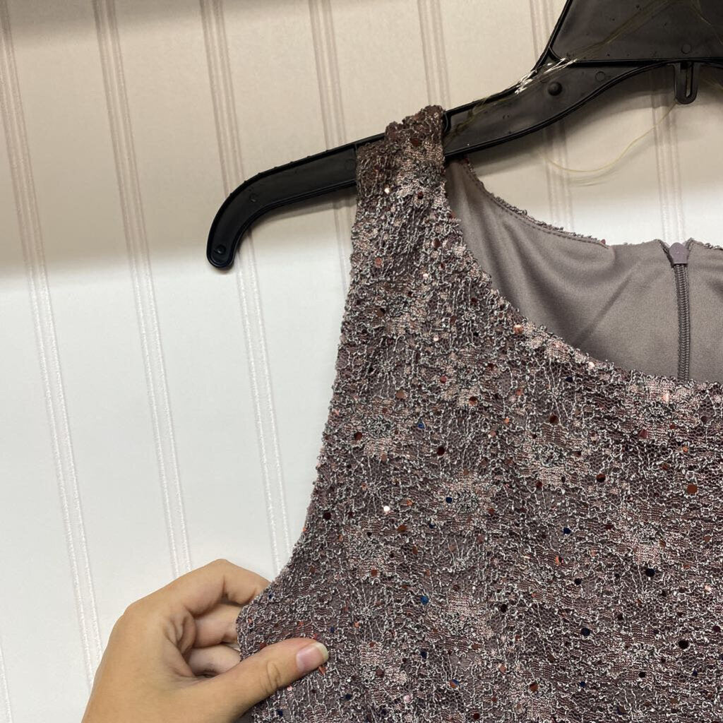 SLEEVELESS LACE SHORT DRESS