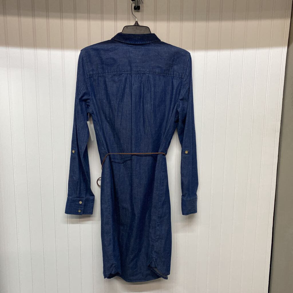 LONG SLEEVE DENIM LONG DRESS