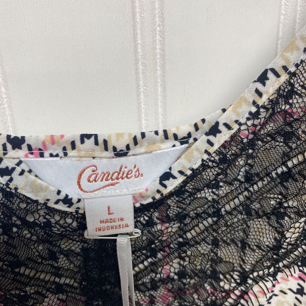 LACE EMBELLISHED TANK TOP