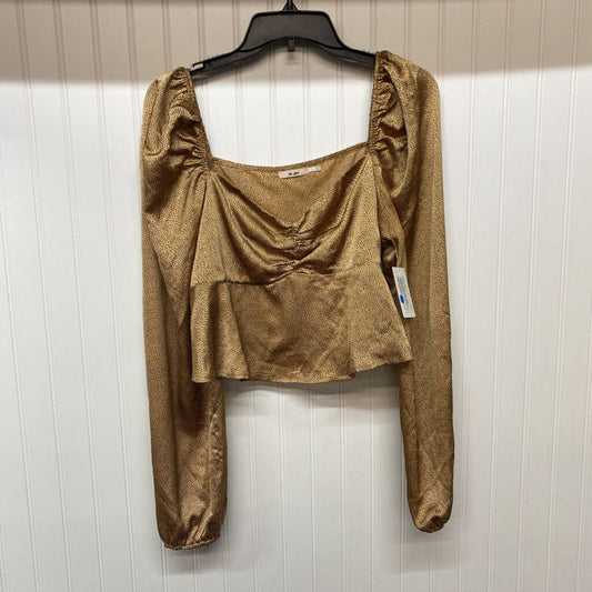 LONG SLEEVE CROPPED BLOUSE