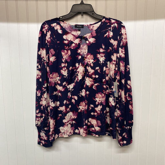 LONG SLEEVE FLORAL PRINT BLOUSE