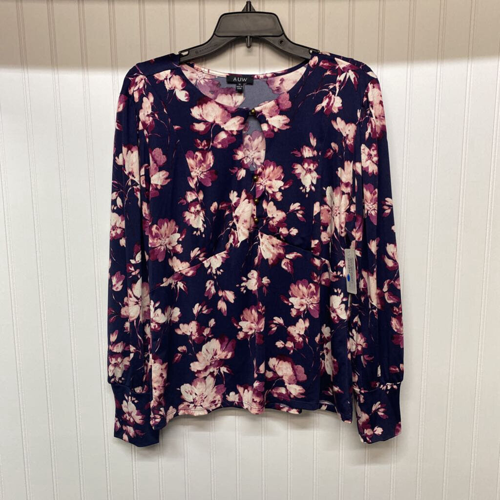 LONG SLEEVE FLORAL PRINT BLOUSE