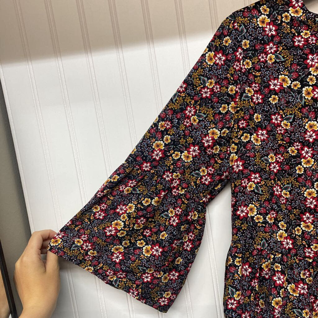 LONG SLEEVE PRINTED BLOUSE