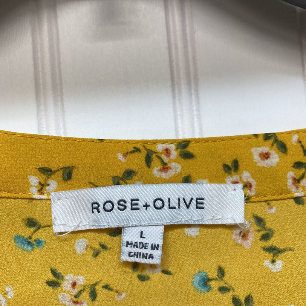 LONG SLEEVE FLORAL PRINT TOP