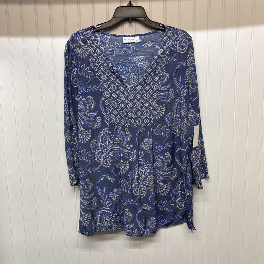 LONG SLEEVE PAISLEY BLOUSE