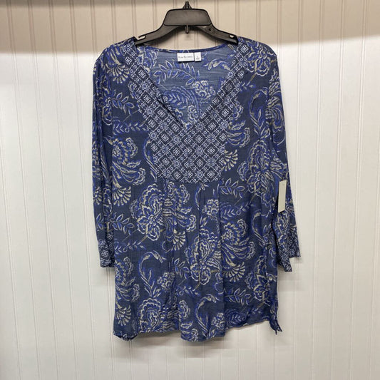 LONG SLEEVE PAISLEY BLOUSE