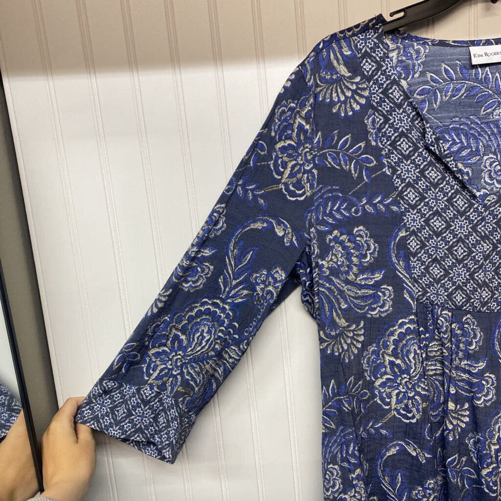 LONG SLEEVE PAISLEY BLOUSE