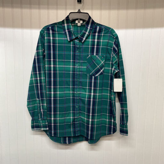 LONG SLEEVE PLAID BUTTON UP