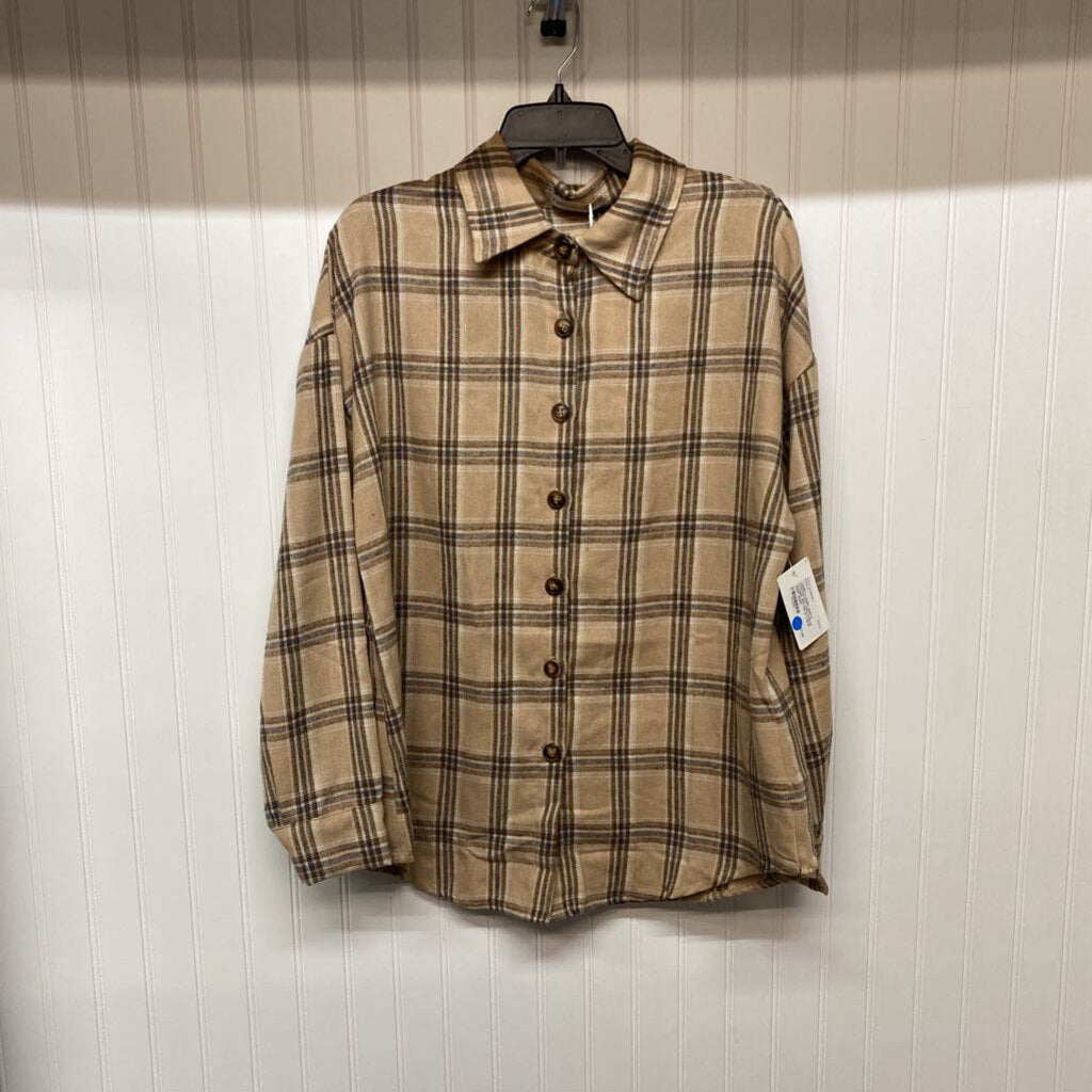 LONG SLEEVE FLANNEL BUTTON UP
