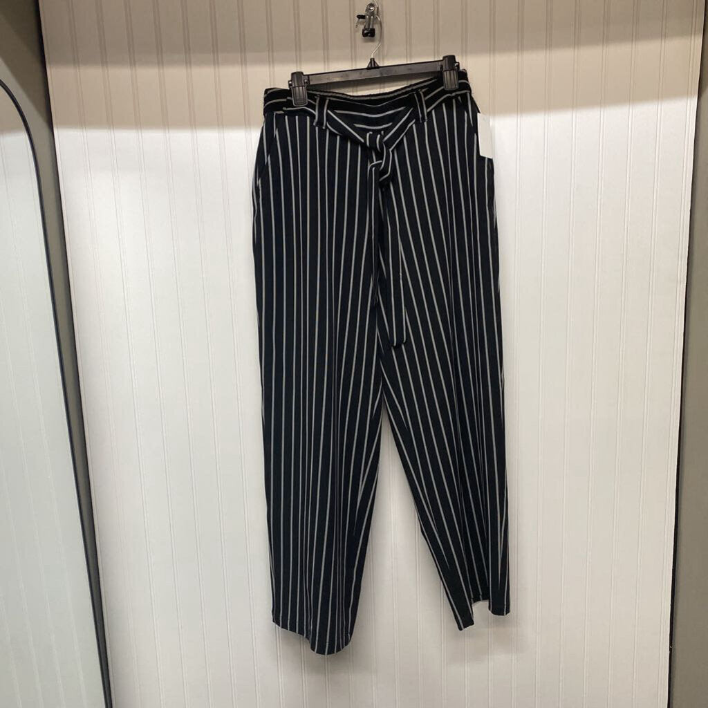 STRIPED WIDE LEG PANTS