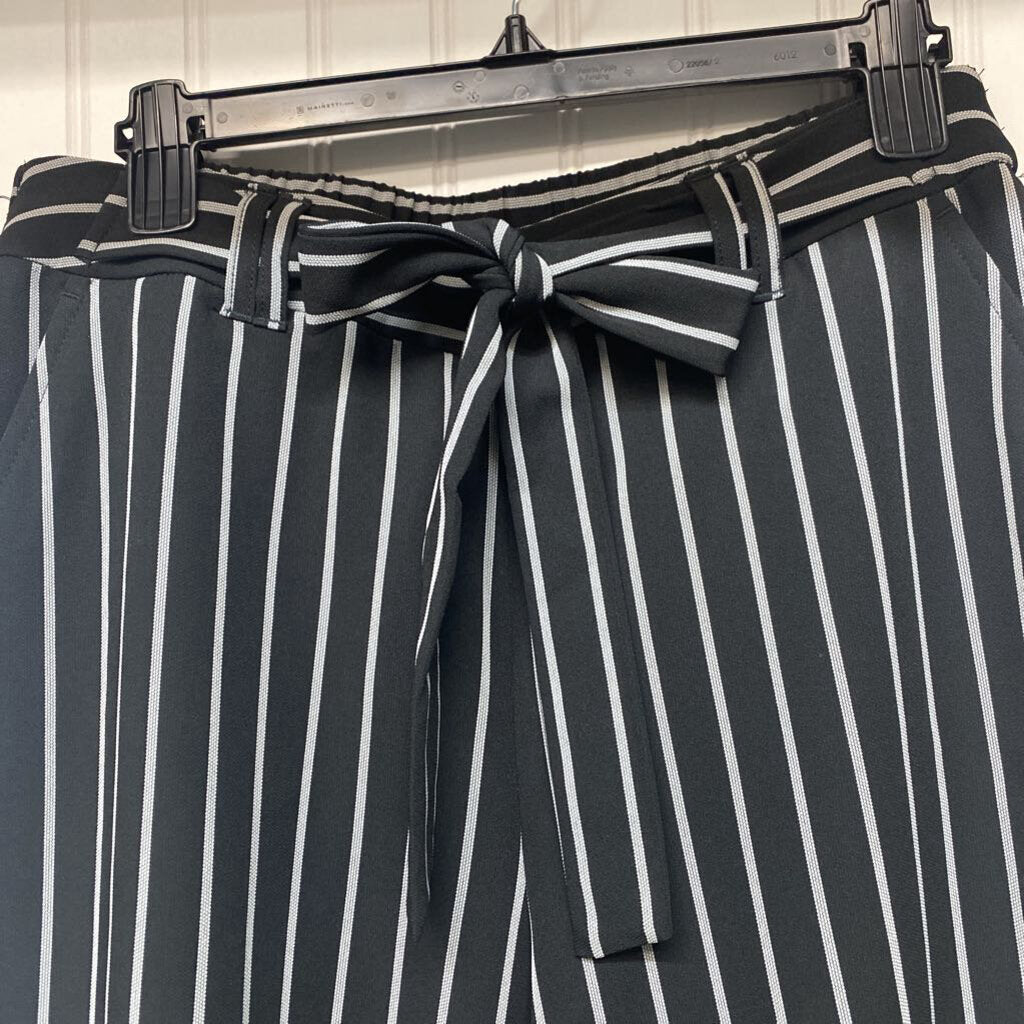 STRIPED WIDE LEG PANTS