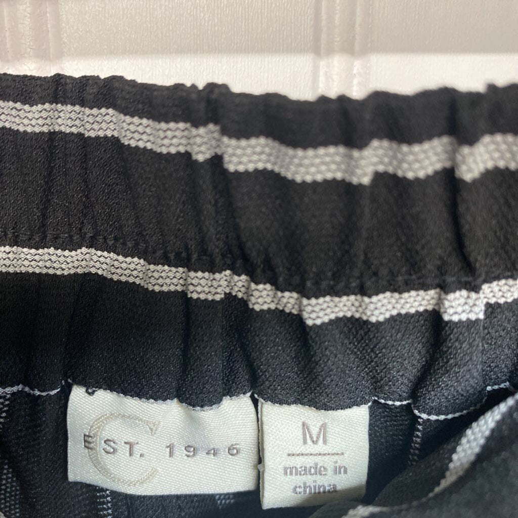 STRIPED WIDE LEG PANTS