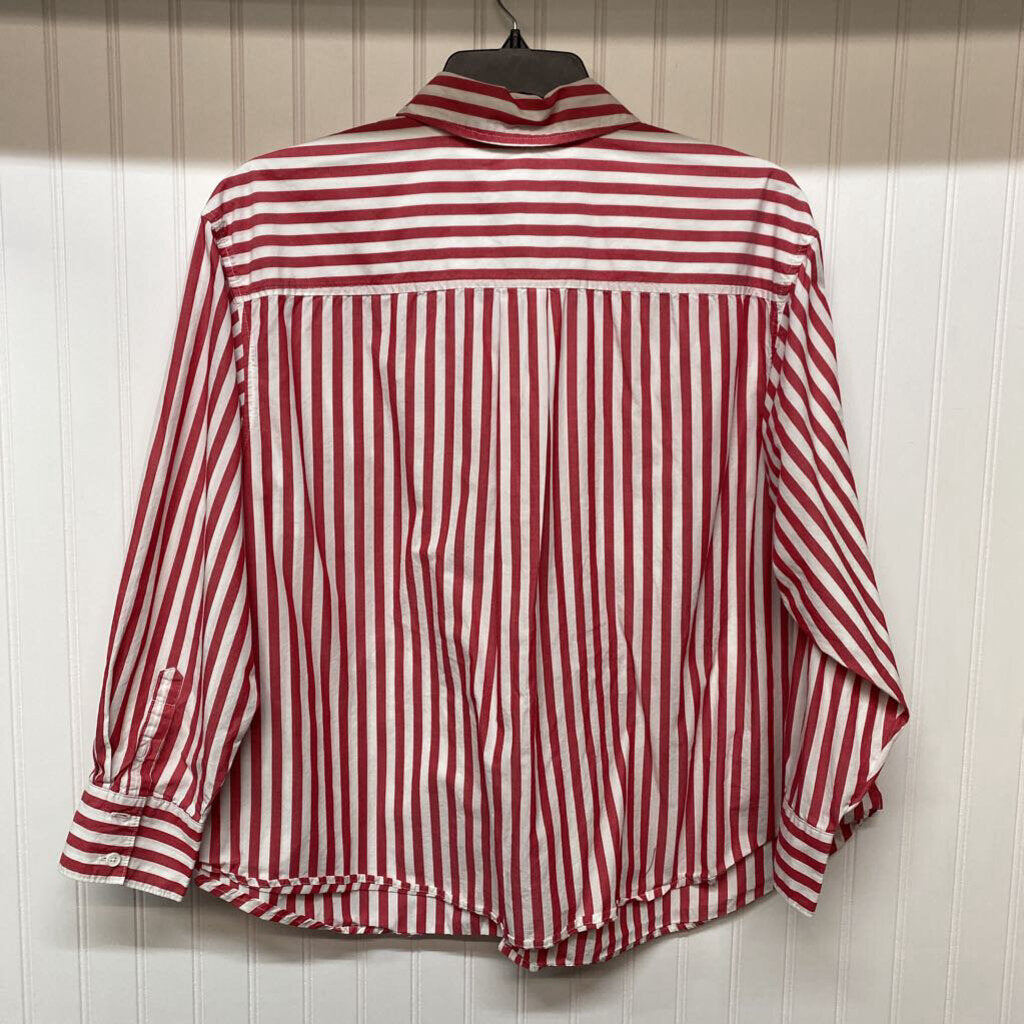 LONG SLEEVE STRIPED BUTTON UP SHIRT