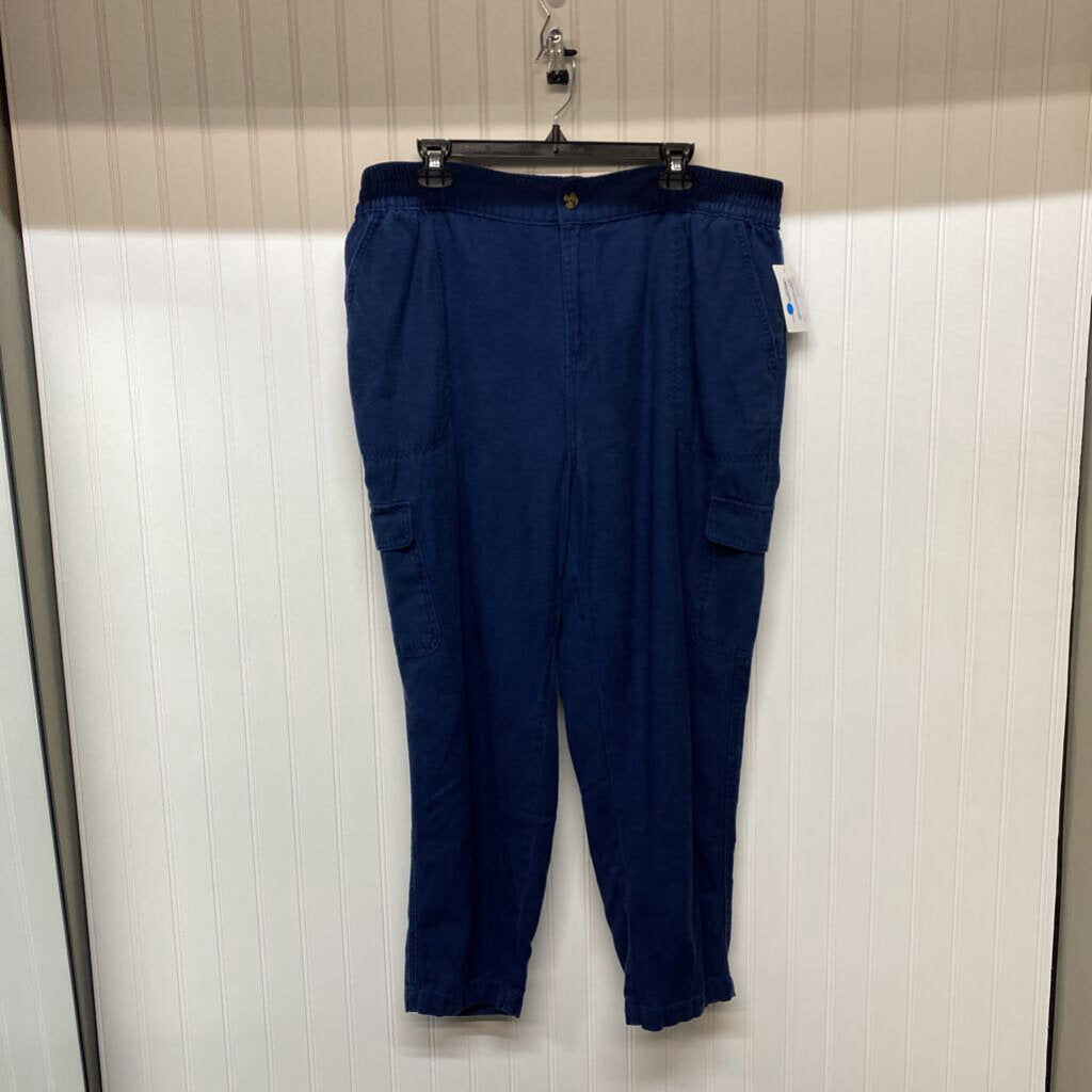 LINEN CARGO PANTS