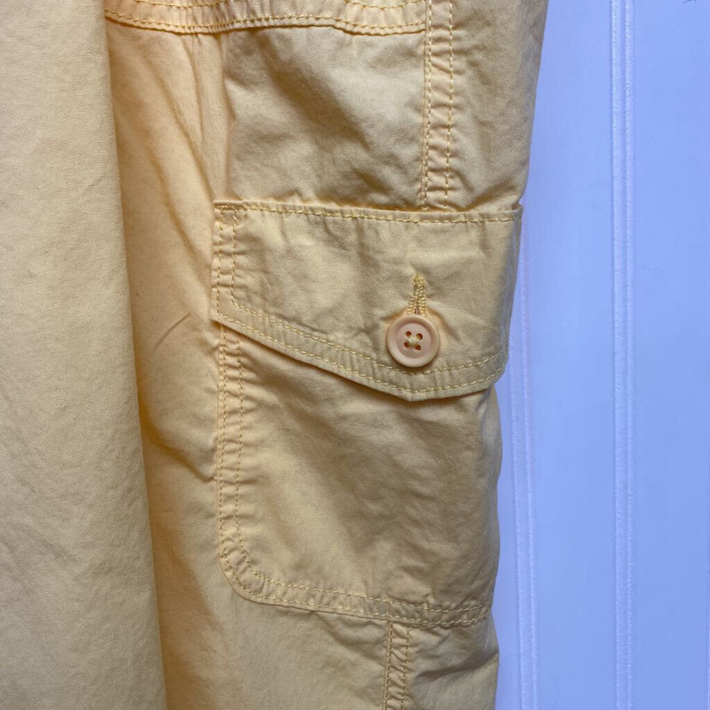 DRAWSTRING WAIST CARGO CAPRIS